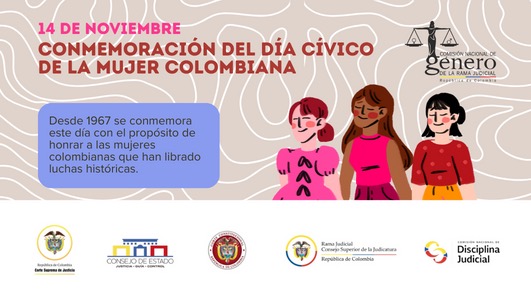 Conmemoración del día cívico de la mujer colombiana