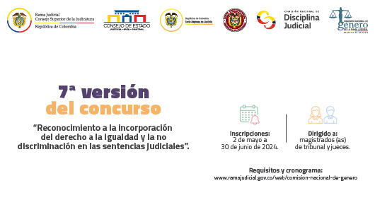 7ª versión del concurso “Reconocimiento a la incorporación del derecho a la igualdad y la no discriminación en las sentencias judiciales”