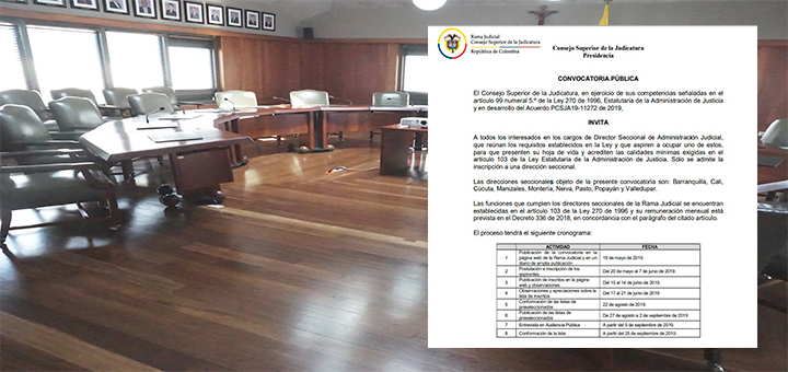 Consejo Superior de la Judicatura entrevista a los preseleccionados aspirantes a cargos de Directores Seccionales de Administración Judicial
