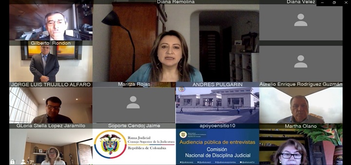 Consejo Superior escuchó a 80 preseleccionados para conformar la Comisión Nacional de Disciplina Judicial