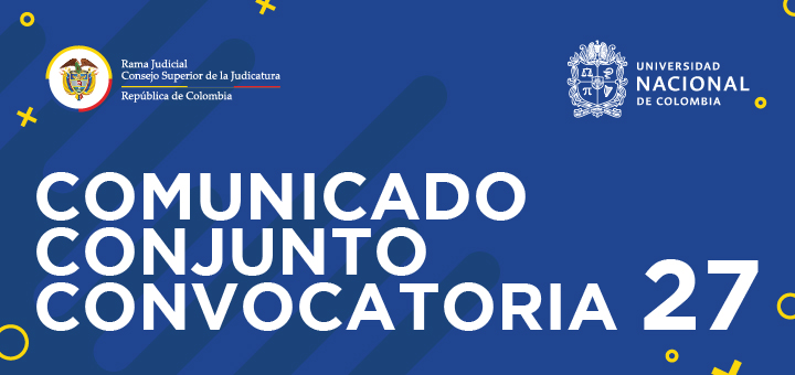 Comunicado sobre el concurso de la Rama Judicial Convocatoria 27