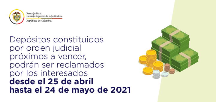 Consejo Superior de la Judicatura estableció cronograma para aplicar prescripción a algunos depósitos judiciales