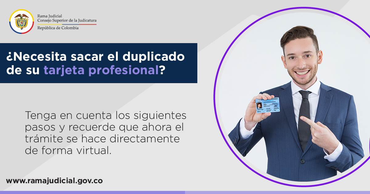 Así es el procedimiento para solicitar el duplicado de la Tarjeta Profesional de Abogados de forma virtual