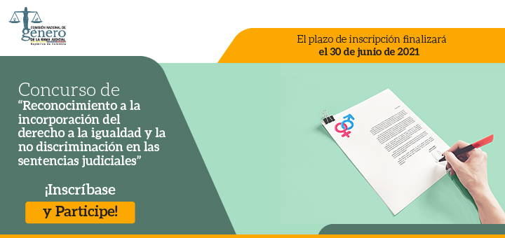 La Comisión Nacional de Género de la Rama Judicial invita a juezas/ces de la república y a magistradas/os de los Tribunales Superiores y Administrativos del país a inscribir sus sentencias proferidas con enfoque y perspectiva de género.