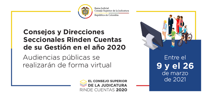 Consejos y Direcciones Seccionales rinden cuentas de su gestión en el año 2020