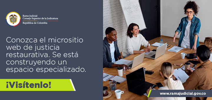Visite el micrositio web de justicia restaurativa