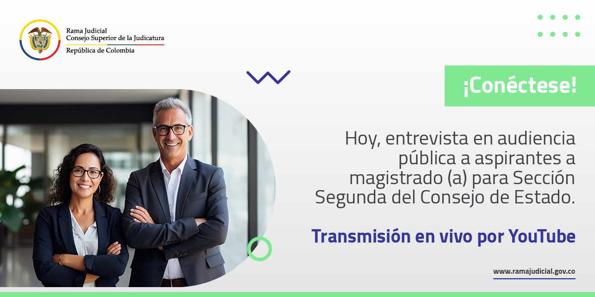 Siga en directo audiencia pública a aspirantes a Sección Segunda del Consejo de Estado