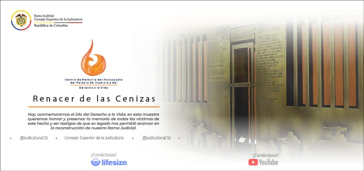 Siga en directo, apertura del Centro de Memoria del Holocausto del Palacio de Justicia y del Derecho a la Vida