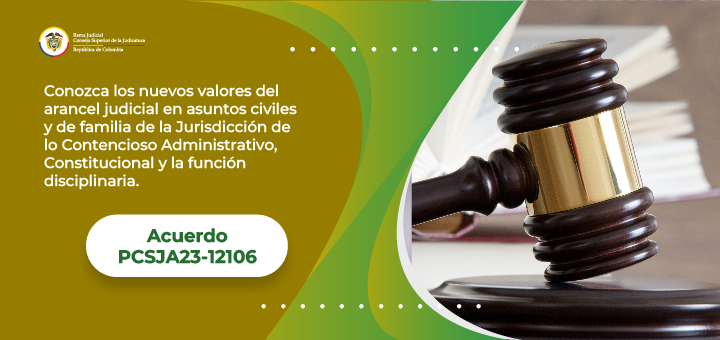 Actualización de Tarifas Aranceles - 2023
