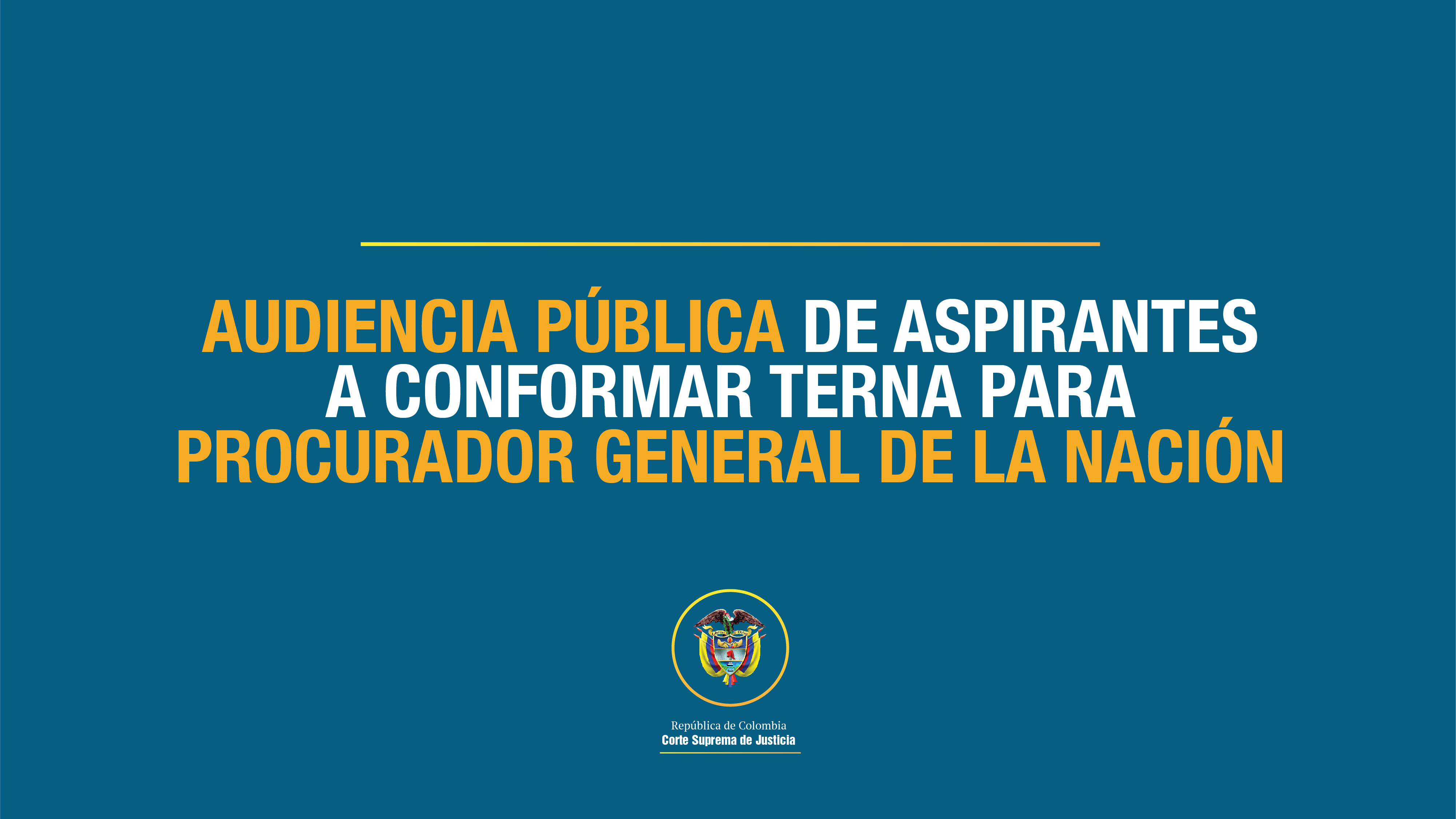 Ver en directo Audiencia pública de aspirantes a conformar terna para Procurador General de Nación