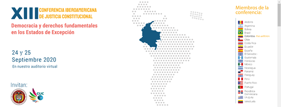 La XIII Conferencia Iberoamericana de Justicia Constitucional, que integra en su seno a todos los Tribunales, Cortes y Salas que imparten la justicia constitucional en los países de habla española y portuguesa de América y Europa, en esta oportunidad reflexionará sobre el papel que juegan los jueces constitucionales en el periodo de pandemia