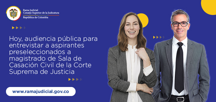 En directo, entrevista pública a aspirantes a magistrado (a) de la Corte Suprema de Justicia