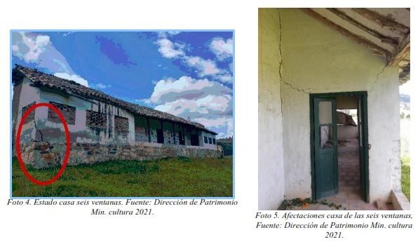 Declaran la amenaza del derecho colectivo a la defensa del patrimonio cultural de la Nación, ante el deterioro actual y progresivo de la “Casa de las Seis Ventanas”, ubicada en la llamada “zona de influencia” del Monumento del Pantano de Vargas.