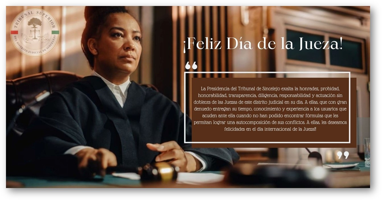 ¡Feliz día de la Jueza!