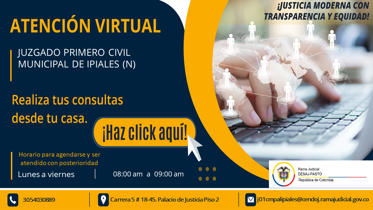 Atencion Al Publico Modulo Virtual 8:00 a.m a 9:00 a.m.