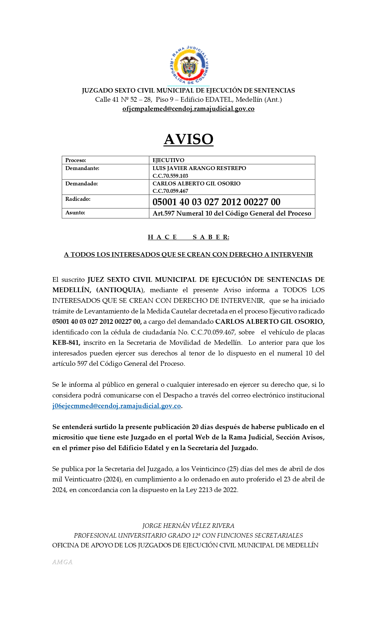 AVISOS