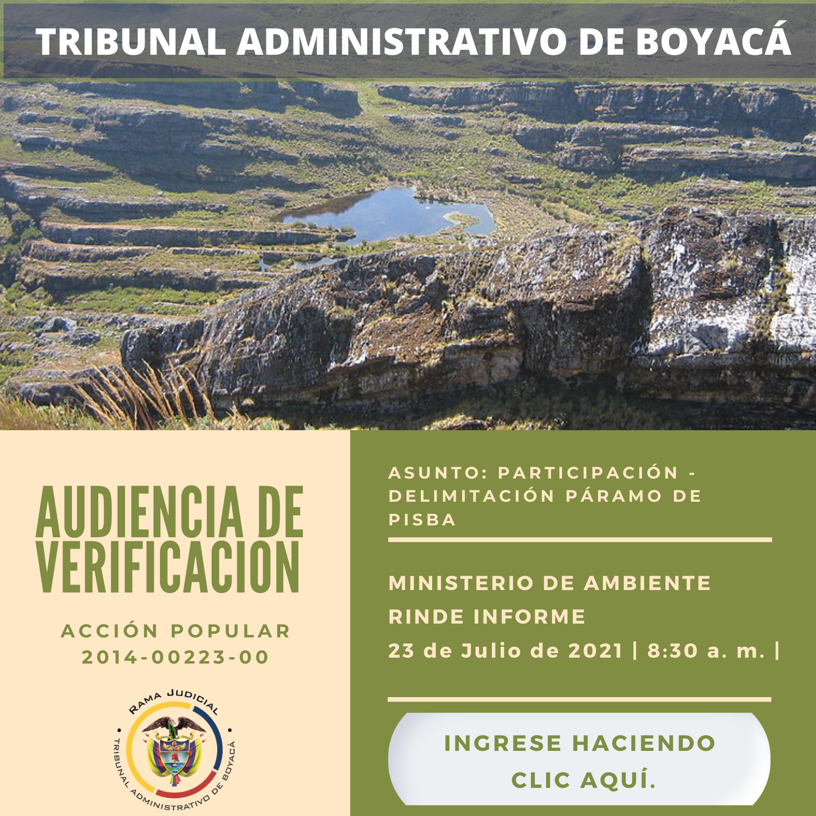 Audiencia de Verificación 2014-00223-00