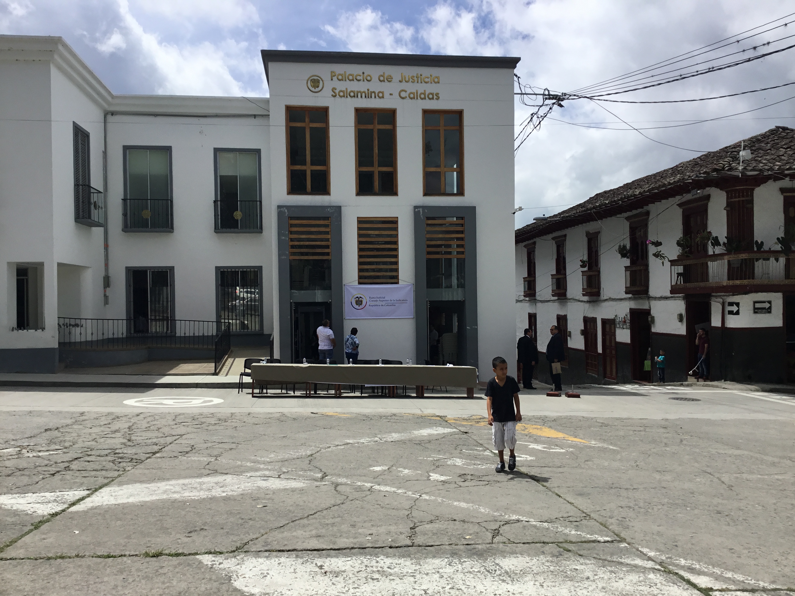 Instalaciones del Palacio de Justicia de Salamina.