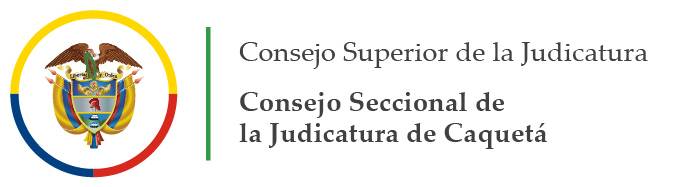 [Image of Consejo Seccional de la Judicatura de Caquetá Logo]