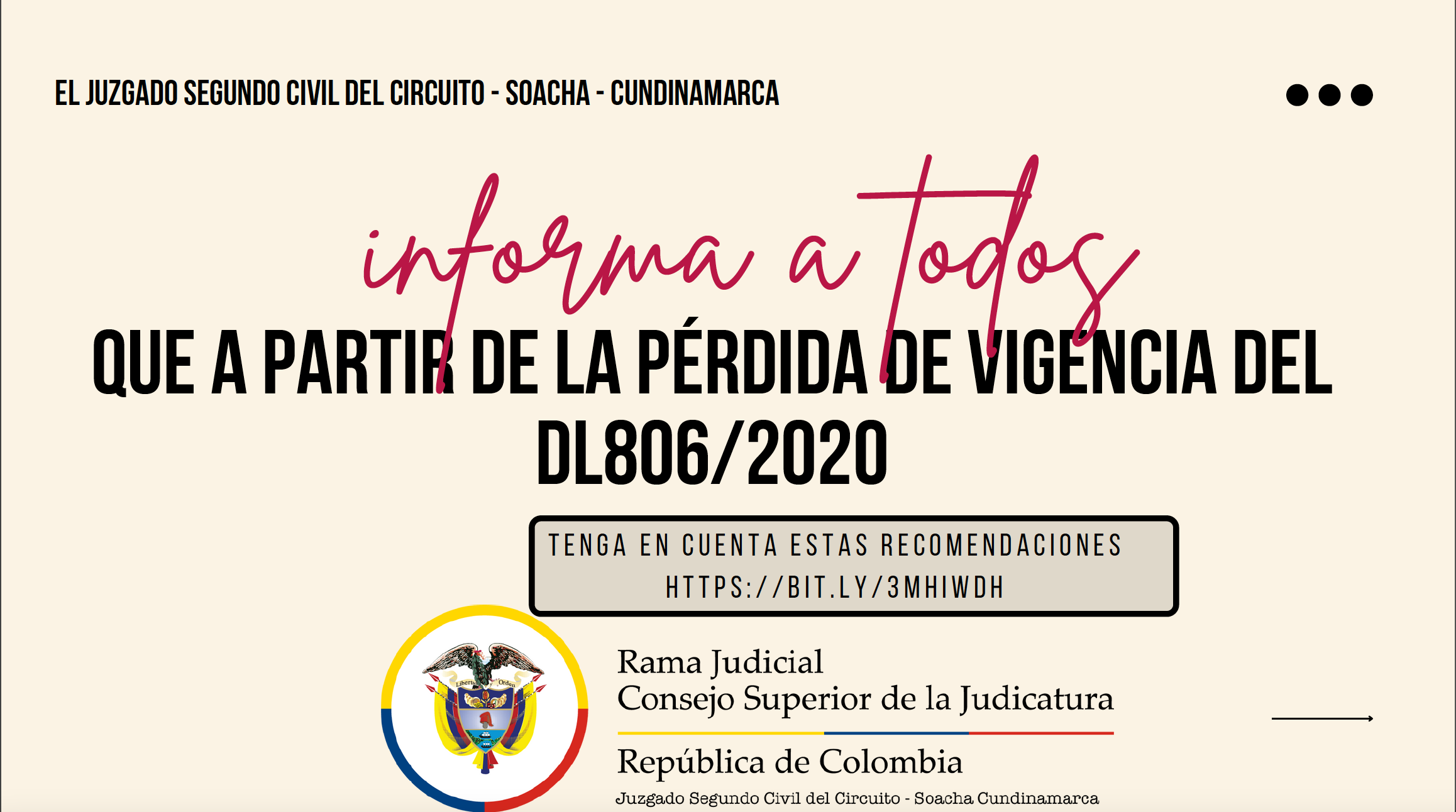 PerdidaVigenciaDL806/2020 (enlace en avisos)