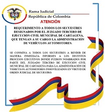 REQUERIMIENTO A TODOS LOS SECUESTRES