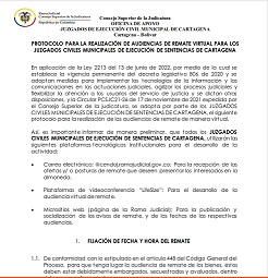 PROTOCOLO DE AUDIENCIA DE REMATE