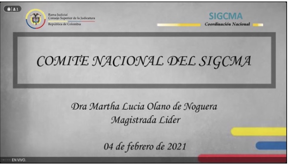 PRIMER COMITÉ NACIONAL DEL SIGCMA 2021