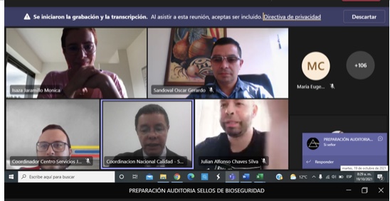 PREPARACIÓN AUDITORÍA - SELLOS DE BIOSEGURIDAD