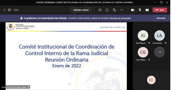 COMITÉ INSTITUCIONAL DE COORDINACIÓN DE CONTROL INTERNO