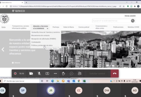 MESA TEMÁTICA CENDOJ- TRANSPARENCIA Y ACCESO A LA INFORMACIÓN PÚBLICA - LEY 1712 DE 2014