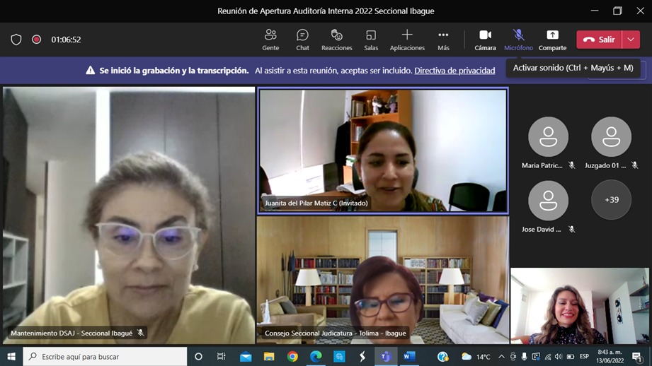 AUDITORÍA INTERNA SIGCMA 2022- SECCIONAL IBAGUE, JUZGADOS DE LO CONTENCIOSO ADMINISTRATIVO Y JUZGADOS DE CHAPARRAL