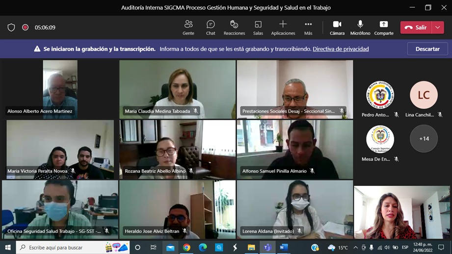 AUDITORIA INTERNA SIGCMA 2022- CONSEJO SECCIONAL DE LA JUDICATURA DE SUCRE Y DIRECCIÓN SECCIONAL DE ADMINISTRACIÓN JUDICIAL DE SINCELEJO