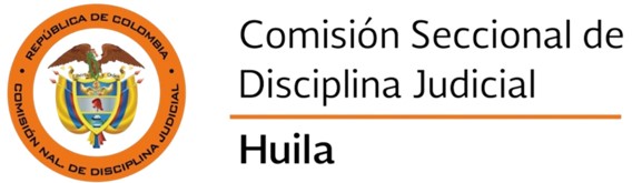 DIGNATARIOS COMISION SECCIONAL DE DISCIPLINA JUDICIAL DEL HUILA 2025-2026