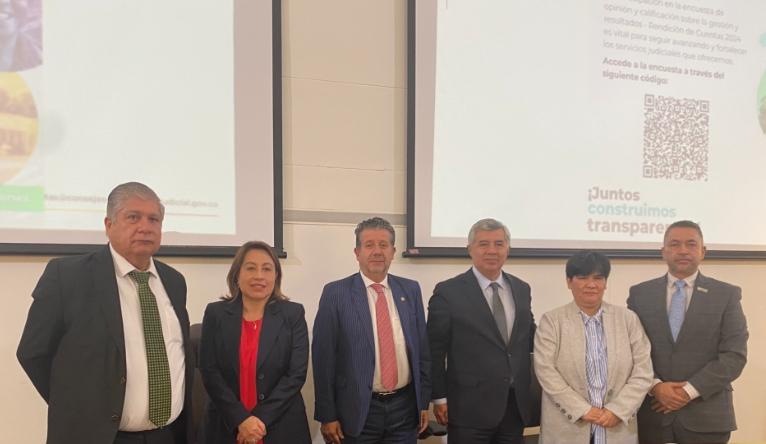 El Tribunal Administrativo de Cundinamarca hizo presencia en la rendición de cuentas 2024 del Consejo Seccional de la judicatura de Bogotá
