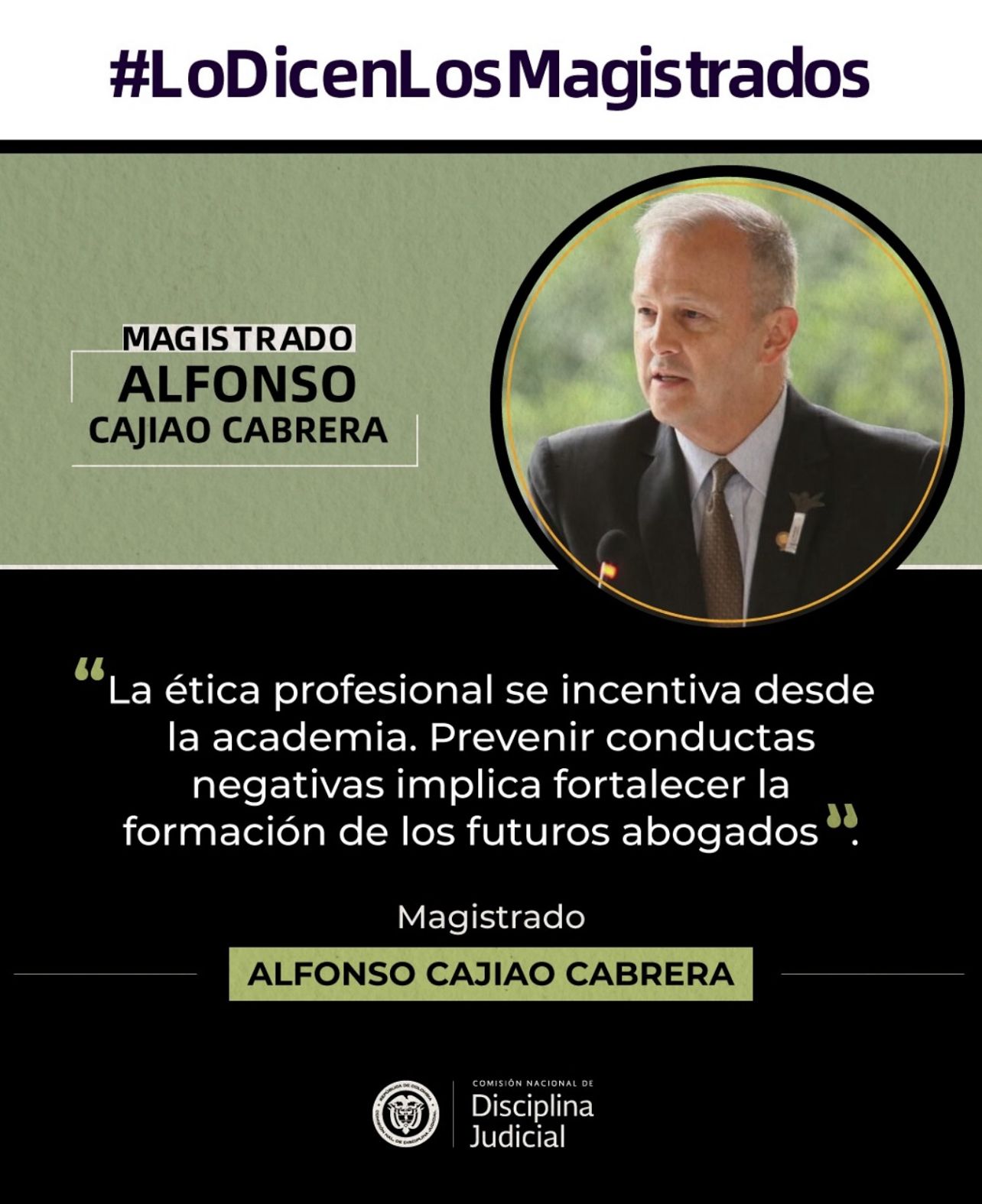 MAGISTRADO ALFONSO CAJIAO CABRERA