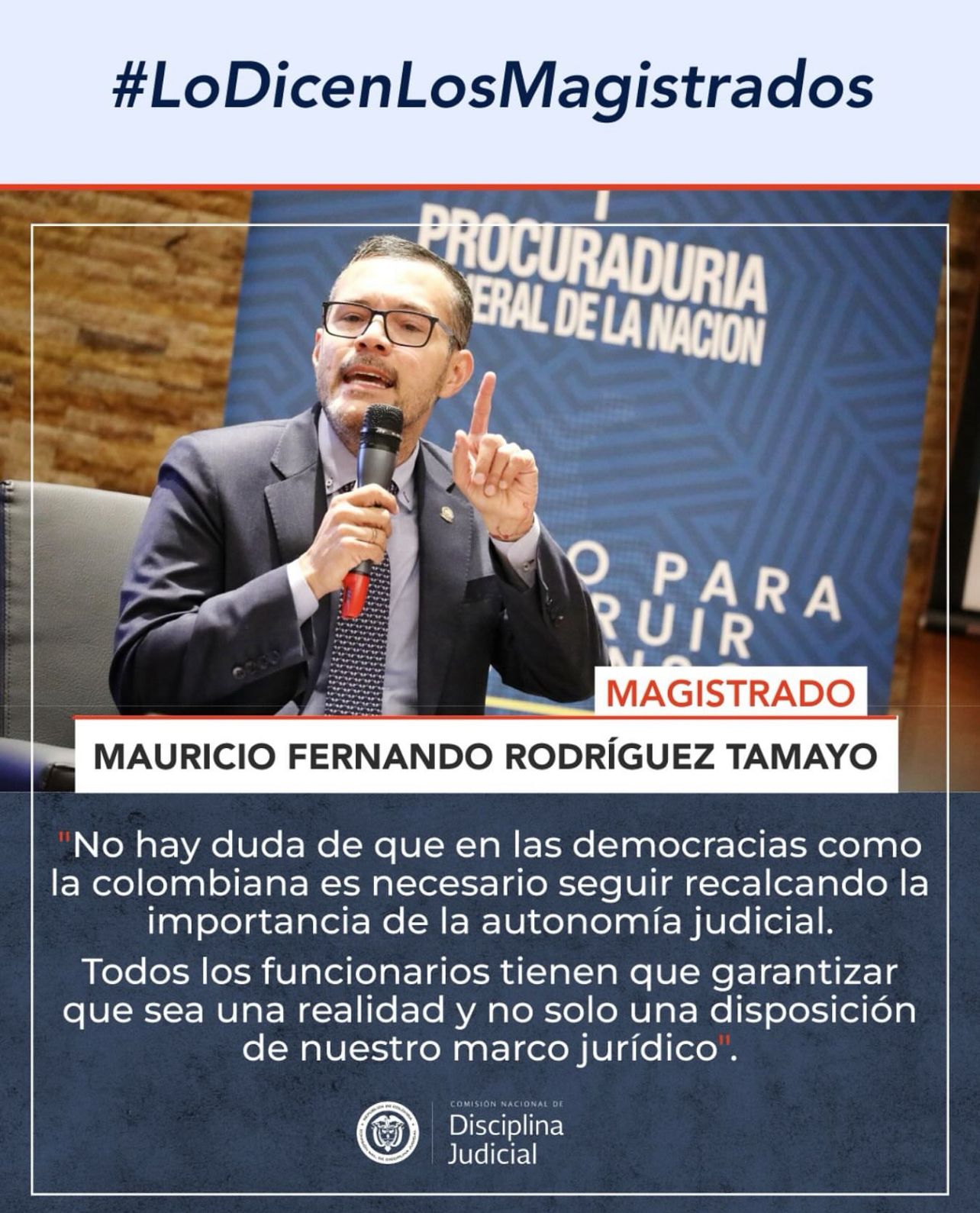 MAGISTRADO MAURICIO FERNANDO RODRÍGUEZ TAMAYO