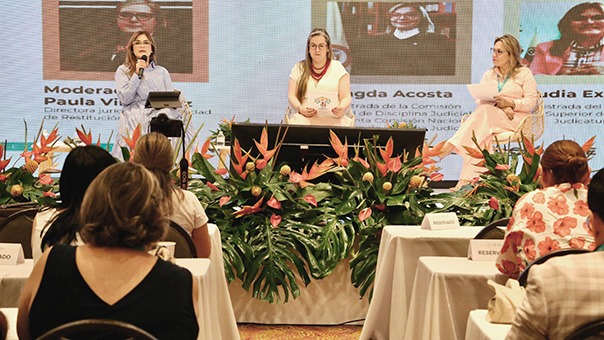 “La implementación y trabajo de la justicia especializada en Restitución de Tierras, a cargo de la Rama Judicial, ha tenido un impacto importante en la transformación del país”, magistrada Claudia Expósito Vélez