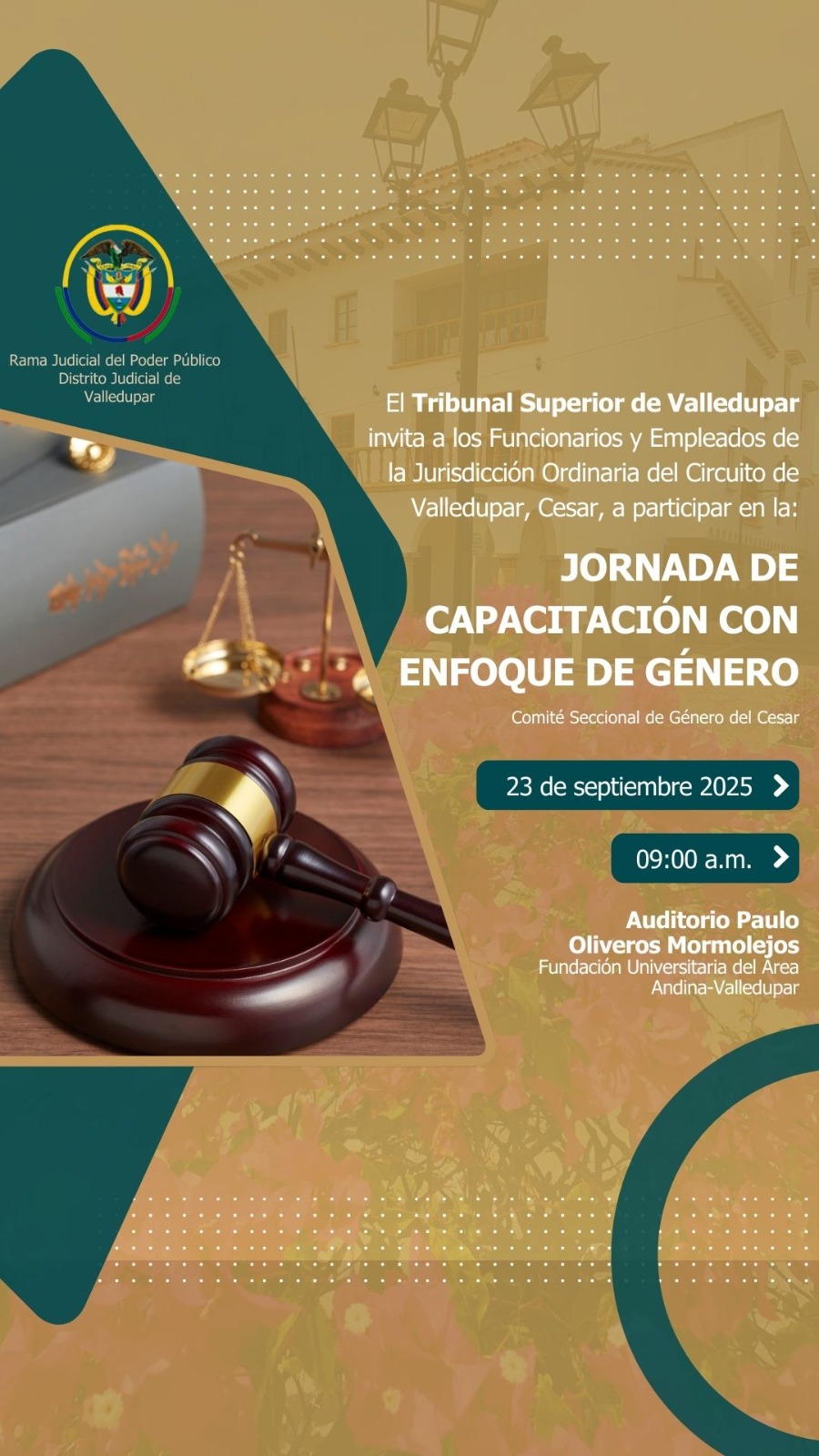 Invitación evento: "Jornada de Capacitación con Enfoque de Género"