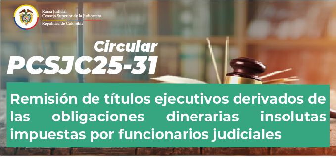 Circulares Consejo Superior de la Judicatura 2025