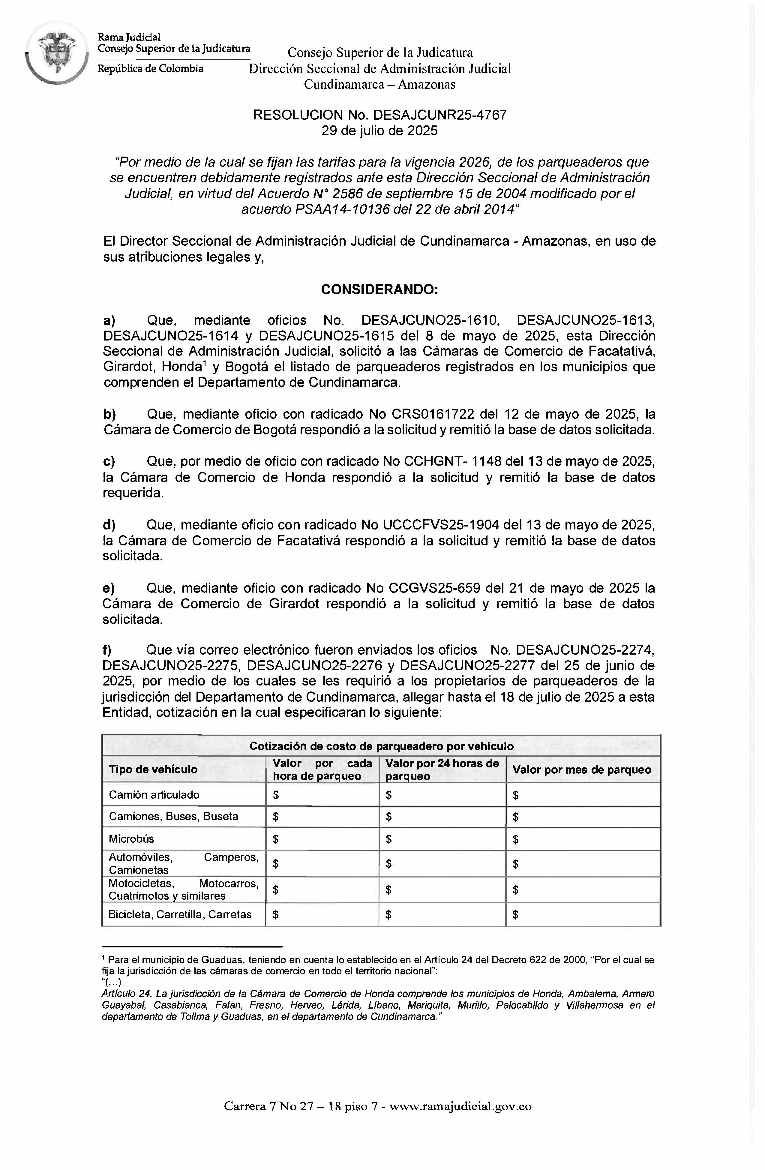 Conformación De Lista De Parqueaderos Autorizados Para Inmovilización De Vehículos 2026