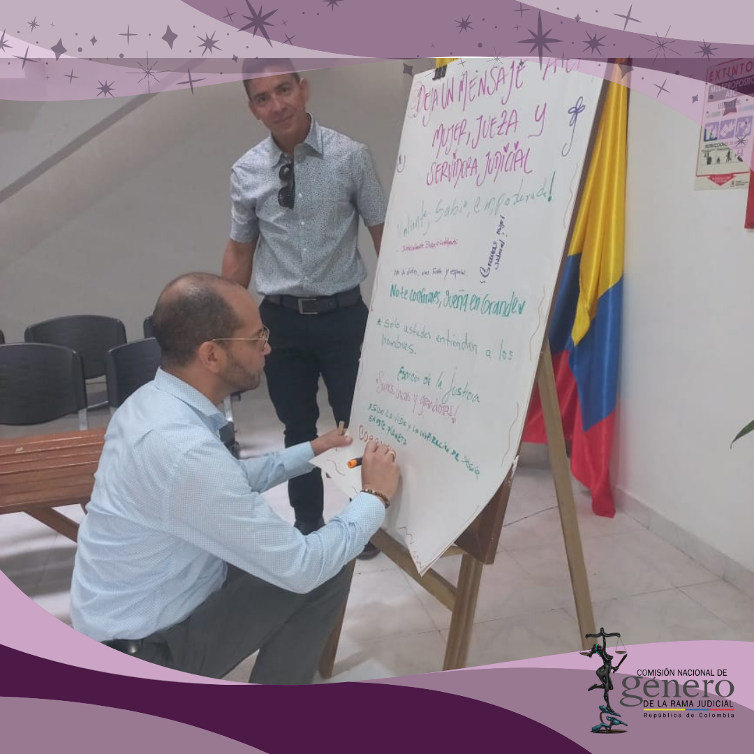 "Deja un mensaje a la mujer, jueza y servidora judicial"