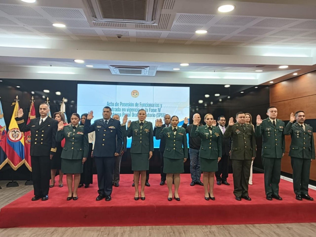 Presidente del Tribunal Superior de Bogotá acompaña ceremonia de implementación del SPOA en la Justicia Penal Militar y Policial