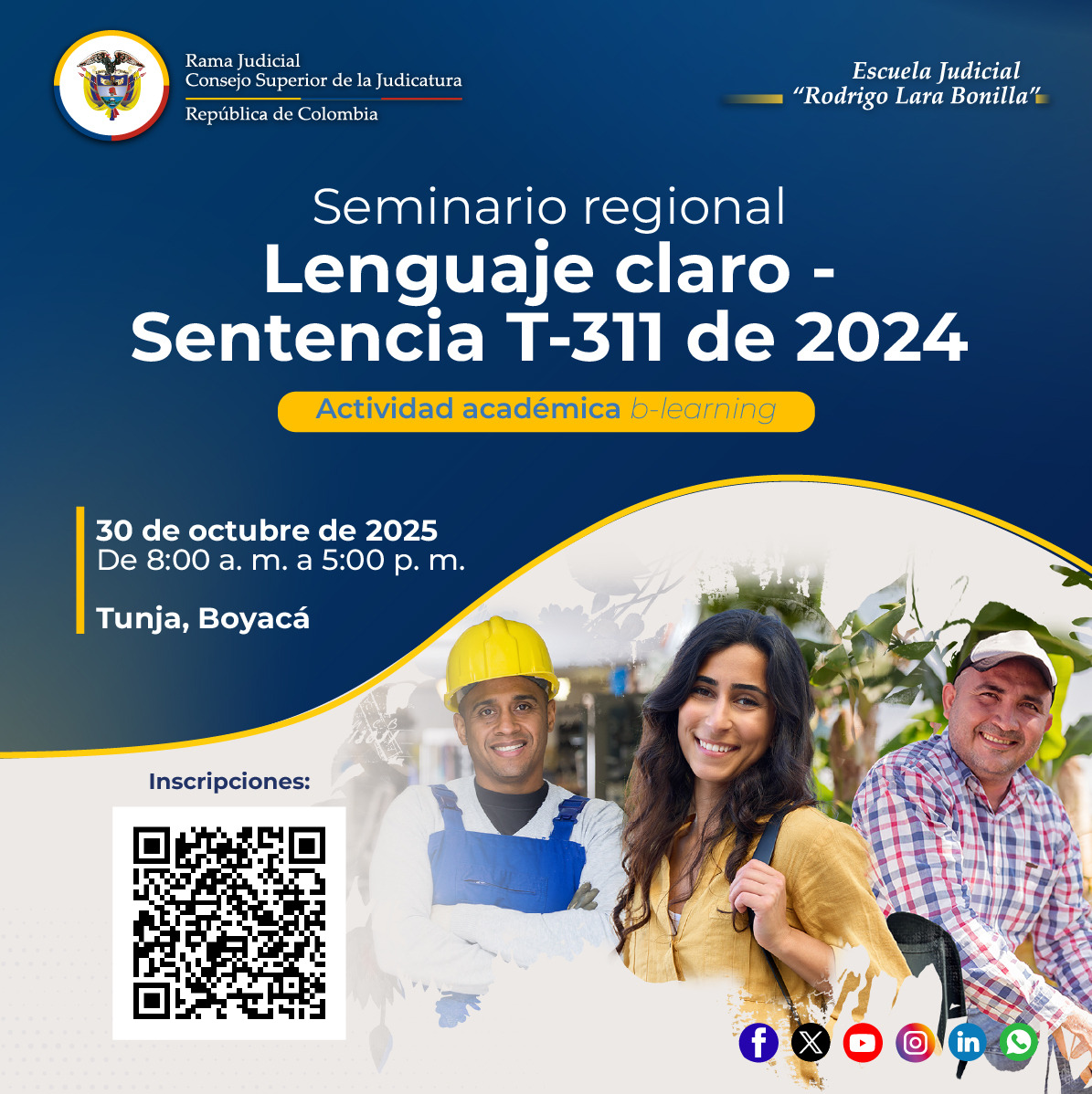 Invitación a Seminario Regional Lenguaje claro - Sentencia T-311 de 2024