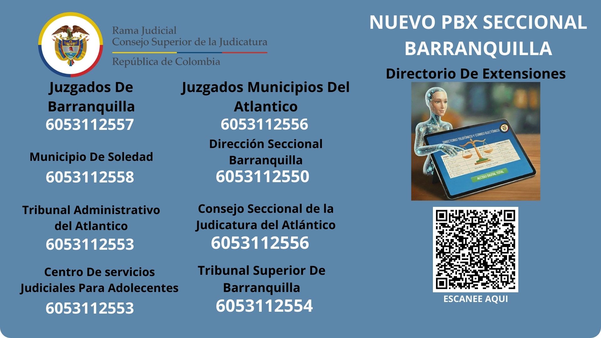 👉Directorio Seccional Barranquilla📞📧
