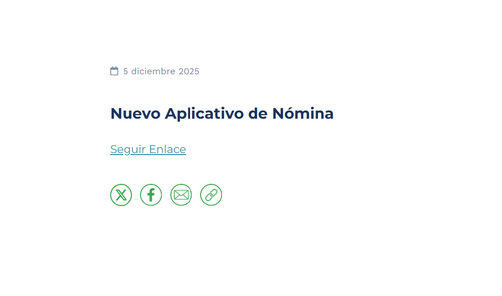 Nuevo Aplicativo de Nómina