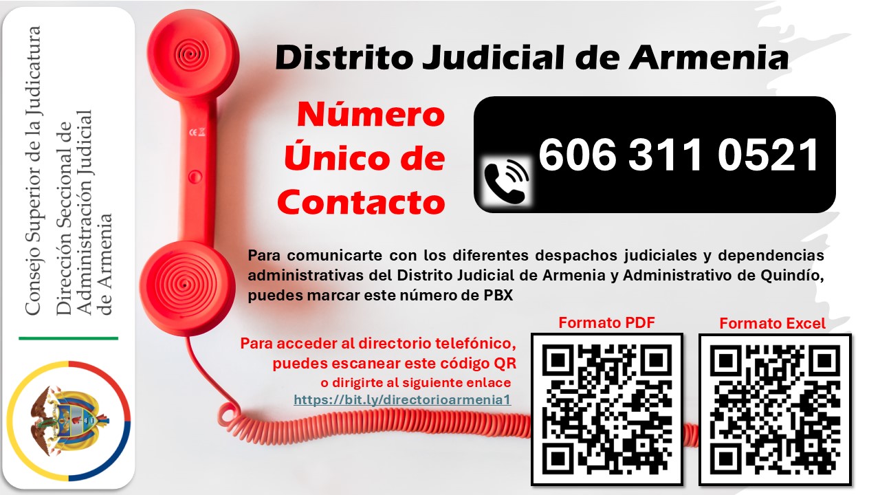 Número Único de Contacto 606-311-0521