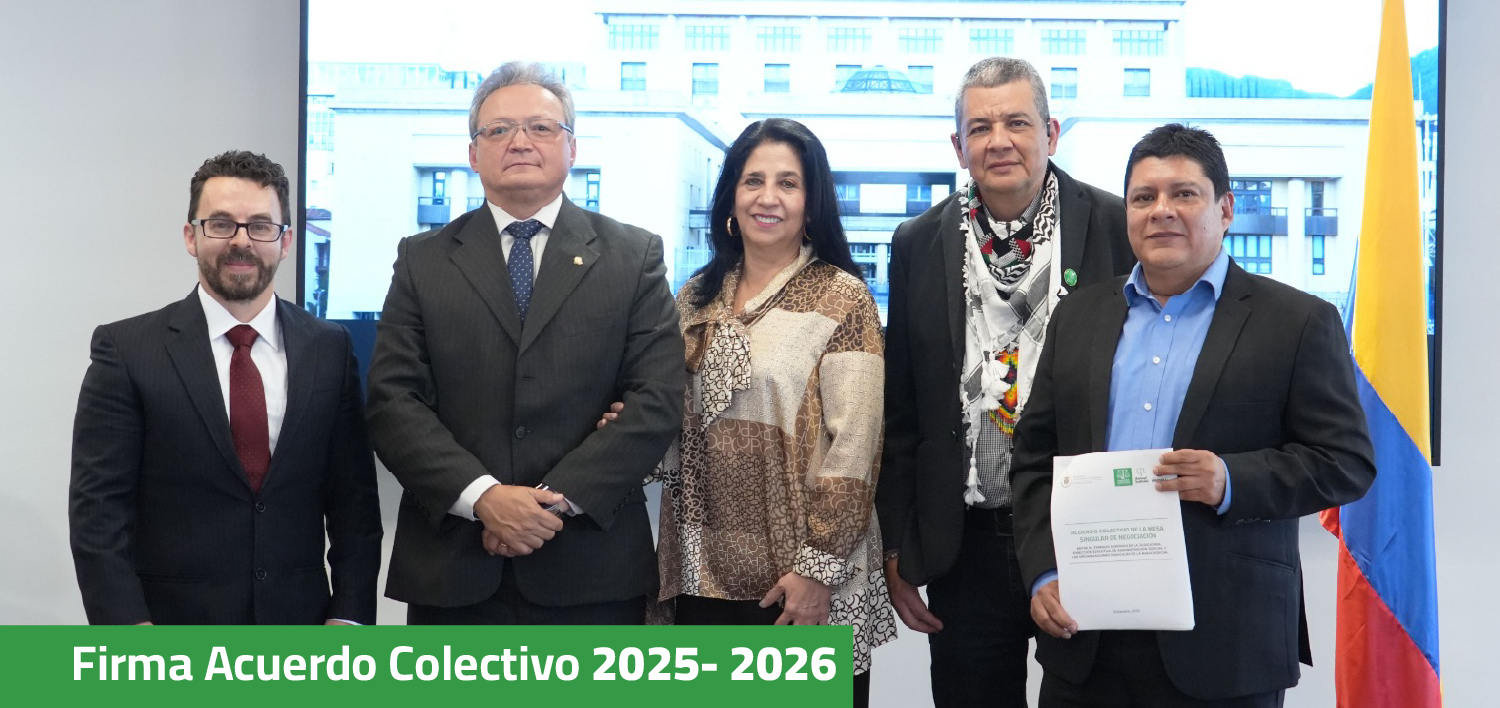 Consejo Superior de la Judicatura suscribe Acuerdo Colectivo 2025 – 2026 con tres organizaciones sindicales de la Rama Judicial