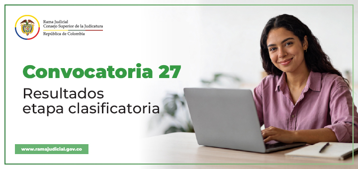 Concurso de méritos Convocatoria 27: resultados de la etapa clasificatoria