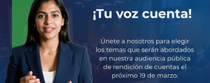 ¡Tu opinión define nuestra Rendición de Cuentas!