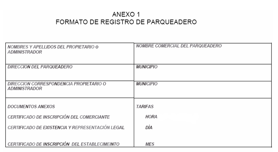 ANEXO 1 - CONVOCATORIA PUBLICA PARQUEADEROS 2026
